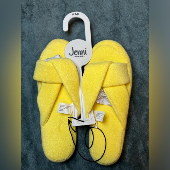 Terry Cloth Crossband Slide Slippers, Created for Macy's NWT - Picture 2 of 3